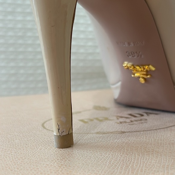 PRADA Pumps size 39.5 Calzature Donna, Vernice Basic, Cipria/Nude - Picture 12 of 17